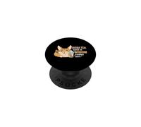 Simpatico cane Corgi divertente Boba Tea va in saggezza esce PopSockets PopGrip Adesivo