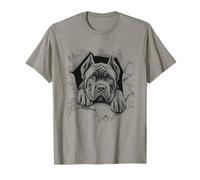 Simpatico cane Corso che sbircia il proprietario del design Maglietta