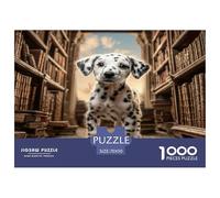 Simpatico cane da compagnia, 100% cartone riciclato, dalmata in un vecchio corridoio, puzzle da 1000 pezzi per adulti e bambini, regalo divertente, 70x50 cm/1000 pezzi