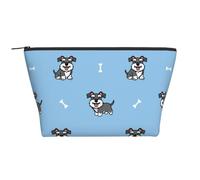Simpatico cane di modello animale Schnauzer, Borsa da toilette Borsa per trucco Borsa per cosmetici Borsa da toilette da viaggio portatile