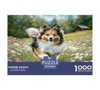 Simpatico cane domestico, puzzle da 1000 pezzi in cartone riciclato al 100%, per adulti, The Impossible Challenge, 38x26 cm/1000 pezzi