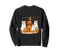 Simpatico Cane Fantasmi Halloween Dolcetto o Scherzetto Design Felpa