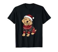 Simpatico Cane Golden Retriever di Natale | Vacanze di Natale Maglietta