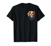 Simpatico cane in tasca divertente Cavalier King Charles Spaniel Maglietta