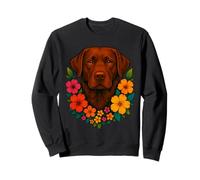 Simpatico cane Labrador Retriever floreale Pet Flower primavera estate Felpa