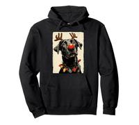 Simpatico Cane Labrador Retriever Natalizio luci Festive Felpa con Cappuccio