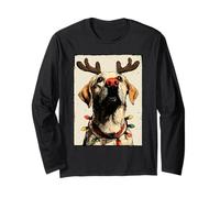 Simpatico Cane Labrador Retriever Natalizio luci Festive Maglia a Manica