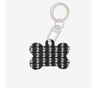 Simpatico cane labrador stampa 1 pz Dog Bone ID tag double face con portachiavi artigianale per animali domestici