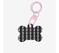 Simpatico cane labrador stampa 1 pz Dog Bone ID tag double face con portachiavi artigianale per animali domestici