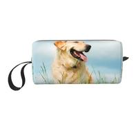Simpatico cane Labrador stampato, Borsa per il trucco Borsa per cosmetici Borsa da toilette da viaggio portatile Borsa per trucco Organizer