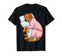 Simpatico Cane Rhodesian Ridgeback Che Dorme in Pigiama Maglietta
