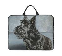 Simpatico cane Scottish Terrier nero, Custodia per laptop da 14 pollici, borsa per notebook, custodia per laptop, valigetta con maniglia