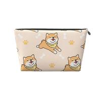 Simpatico cane Shiba Inu, Borsa da toilette Borsa per trucco Borsa per cosmetici Borsa da toilette da viaggio portatile
