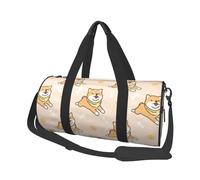 Simpatico cane Shiba Inu, Borsone da viaggio di grande capacità Borsa rotonda Borsa da viaggio sportiva Borsa da viaggio Borsa da fitness
