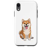 Simpatico cane Shiba seduto Custodia per iPhone XR
