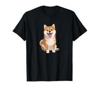 Simpatico Cane Shiba Seduto Maglietta