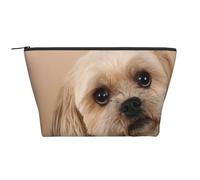 Simpatico cane Shitzu, Borsa da toilette Borsa per trucco Borsa per cosmetici Borsa da toilette da viaggio portatile