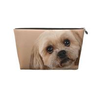 Simpatico cane Shitzu, Borsa da toilette Borsa per trucco Borsa per cosmetici Borsa da toilette da viaggio portatile
