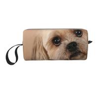 Simpatico cane Shitzu, Borsa per il trucco Borsa per cosmetici Borsa da toilette da viaggio portatile Borsa per trucco Organizer