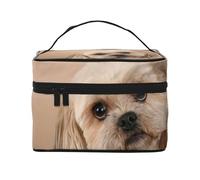Simpatico cane Shitzu, Borsa per il trucco Borsa per cosmetici Borsa da viaggio portatile da viaggio Astuccio per matite