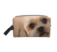 Simpatico cane Shitzu, Borsa per il trucco Borsa per cosmetici Borsa da viaggio portatile da viaggio Borsa per trucco Organizer