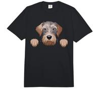 Simpatico Cane WPG Divertente con grifone Che sbircia Il Cucciolo di Wirehaired Comfort Colors Adult Heavyweight T-Shirt