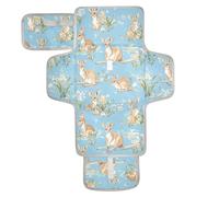 Simpatico canguro blu riutilizzabile pannolino fasciatoio con tasca in tessuto fasciatoio portatile per ragazza e ragazzo cambiador de pa?ales para Bebes