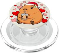 Simpatico capibara Boba Tea Kawaii Anime Y2K Ragazza Natale PopSockets PopGrip per MagSafe