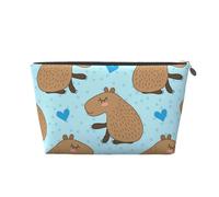 Simpatico capibara, Borsa da toilette Borsa per trucco Borsa per cosmetici Borsa da toilette da viaggio portatile