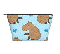 Simpatico capibara, Borsa da toilette Borsa per trucco Borsa per cosmetici Borsa da toilette da viaggio portatile