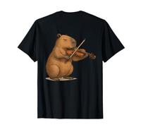 Simpatico Capibara Che Suona Il Violino Maglietta