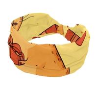 Simpatico capibara con animali in stile cartone animato, con regalo e cuori rossi, fasce elastiche per capelli, antiscivolo, alla moda, turbante sportivo, per yoga, allenamento, uso quotidiano