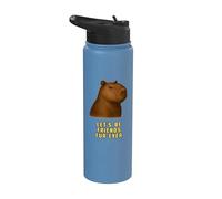 Simpatico Capibara «Restiamo amici per sempre» Stainless Steel Insulated Water Bottle