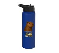 Simpatico Capibara «Restiamo amici per sempre» Stainless Steel Insulated Water Bottle