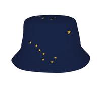 Simpatico Cappello a Secchiello con Bandiera dello Stato, Cappello Estivo da Viaggio, da Spiaggia, da Sole, Cappello alla Moda per attività all'aperto per Donne e Uomini