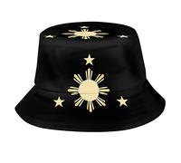 Simpatico cappello a secchiello con la bandiera delle Filippine per uomo e donna, ideale per l'estate, i viaggi, il sole e la spiaggia, unisex, perfetto per attività all'aperto, stile pescatore fil