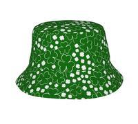 Simpatico cappello a secchiello con trifoglio portafortuna per San Patrizio, ideale per uomo e donna, perfetto per viaggiare, proteggersi dal sole, ideale per la pesca o per attività all'aperto.