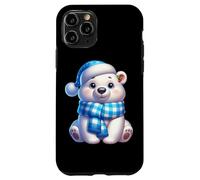 Simpatico cappello da neve invernale con orso polare Custodia per iPhone 11 Pro
