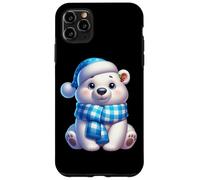 Simpatico cappello da neve invernale con orso polare Custodia per iPhone 11 Pro Max