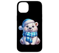 Simpatico cappello da neve invernale con orso polare Custodia per iPhone 14 Plus