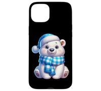 Simpatico cappello da neve invernale con orso polare Custodia per iPhone 15 Plus