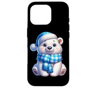 Simpatico cappello da neve invernale con orso polare Custodia per iPhone 16 Pro