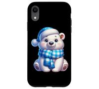 Simpatico cappello da neve invernale con orso polare Custodia per iPhone XR