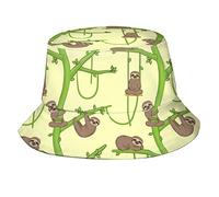 Simpatico Cappello da Sole Bradipo per Uomo/Donna Berretto Ripiegabile Boonie per la Pesca Nero