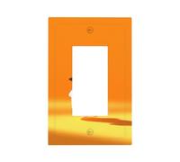 Simpatico cappello da strega fantasma che tiene interruttore della luce del secchio di Halloween Piastra da parete Copertura della piastra frontale Singolo Rocker 1 Gang Decoratore Presa Coperture per