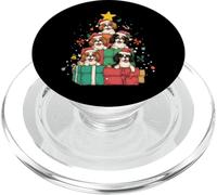 Simpatico cappello di Natale con cane Cavalier King Charles Cavalier PopSockets PopGrip per MagSafe