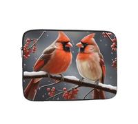 Simpatico Cardinale Uccelli Custodia per Computer Portatile per Donne Uomini 10 Pollici Impermeabile Laptop Bag Leggero Notebook Computer Cover Bag