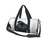 Simpatico carlino nero, Borsone da viaggio di grande capacità Borsa rotonda Borsa da viaggio sportiva Borsa da viaggio Borsa da fitness