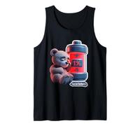 Simpatico cartone animato batteria Sleepy Dedy Bear divertente design tee Canotta