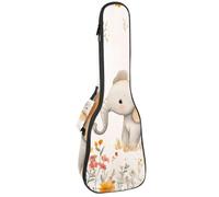 Simpatico cartone animato Capybara Funny Animal Concert Ukulele Custodia con Conservazione, Impermeabile Gig Bag 1 cm di spessore Spugna Imbottitura, Multicolore 08, 25.9x9x3.1in/66x23x8cm, Organizer